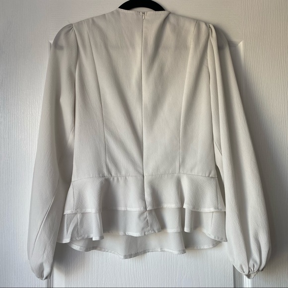 White Peplum Blouse - Picture 6 of 6